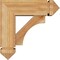 Ekena Millwork Westlake Arts and Crafts Rough Sawn Bracket w/ Offset Brace, Western Red Cedar, 6"W x 16"D x 16"H BKT0604X16X16WTL03RWR - alternate 4